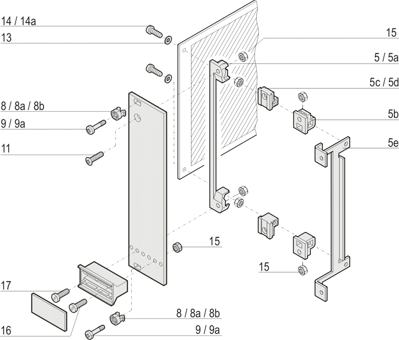 כיסויים פלסטיק לברגים מארז 19 אינץ SCHROFF